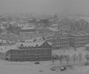 Панорама Выборга с башни замка, январь 1942 года